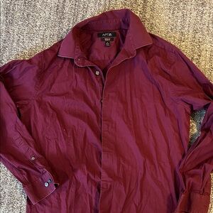 Men's Burgundy Button Down